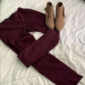 High waist skinny dress pant